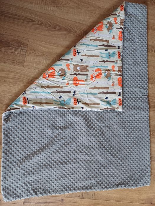 Kocyk koc koldra dwustronna minky 100x130