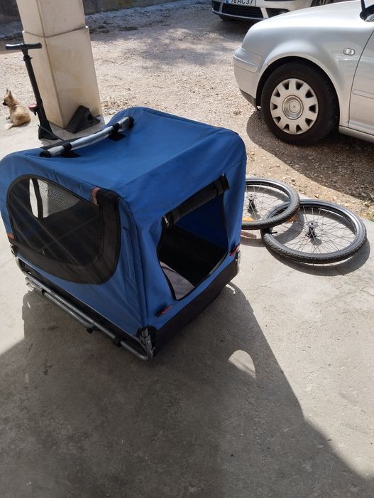 Atrelado  de Bicicleta para cachorro.