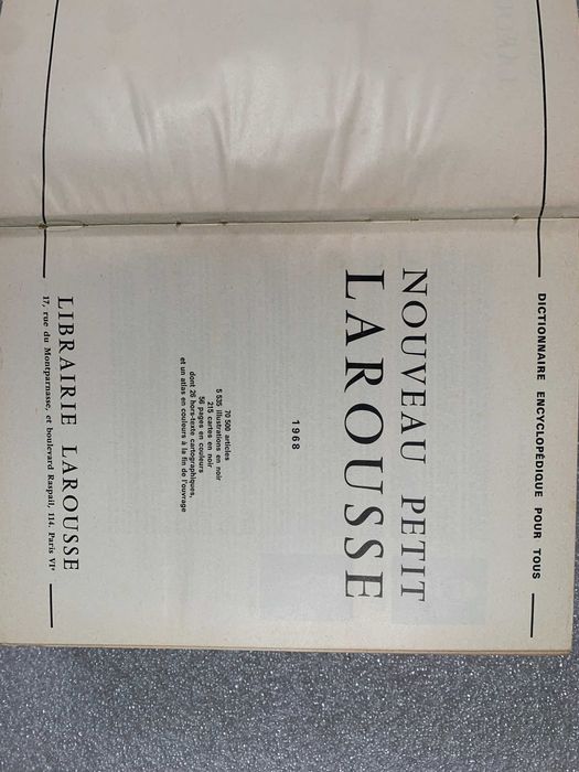 NOUVEAU PETIT LAROUSSE, French Dictionary Encyclopedia