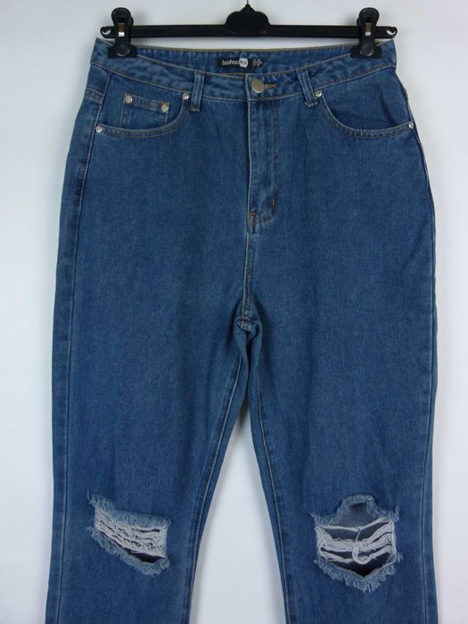 Boohoo spodnie jeans dziury 12 / 40