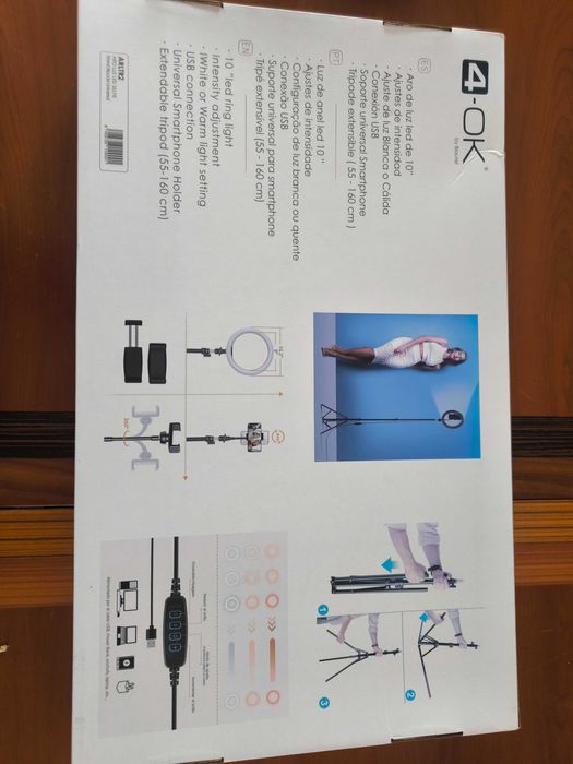 Ring Light com tripé