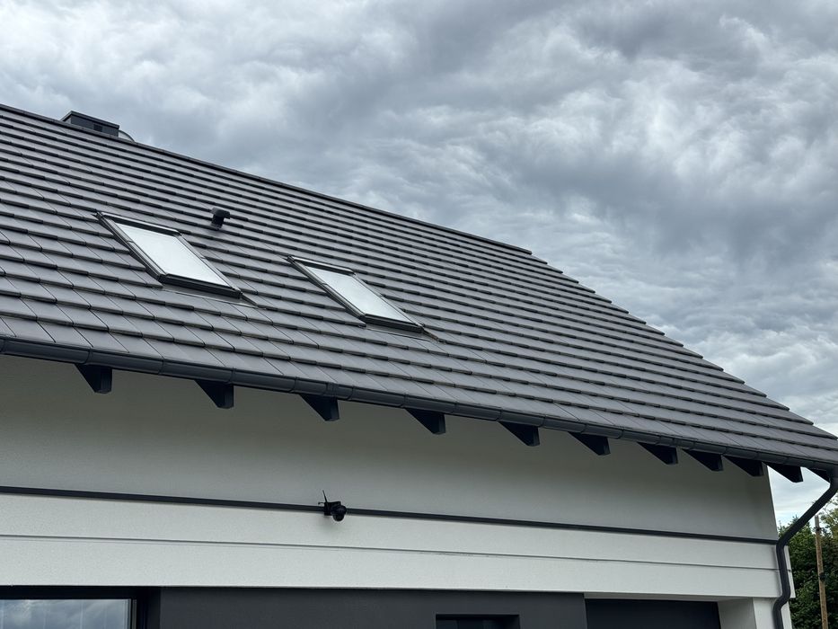 Dachówka Braas Turmalin Antracyt – 70 szt. | Pozostałość po budowie