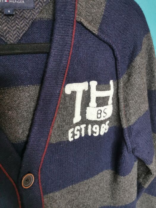 Tommy Hilfiger wełniany kardigan, S, stan idealny