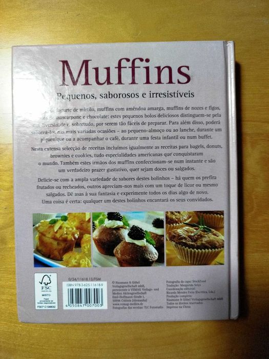 Livro Muffins - Livro de Culinária