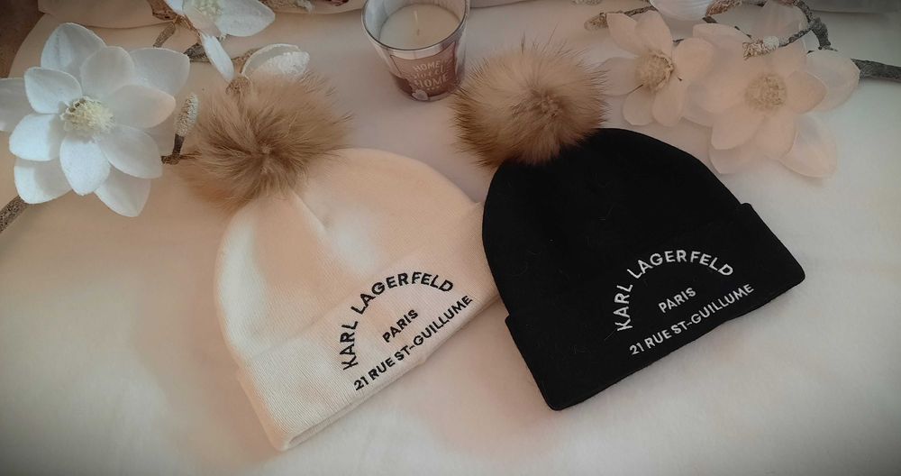 czapka zimowa damska czarna Karl jenot