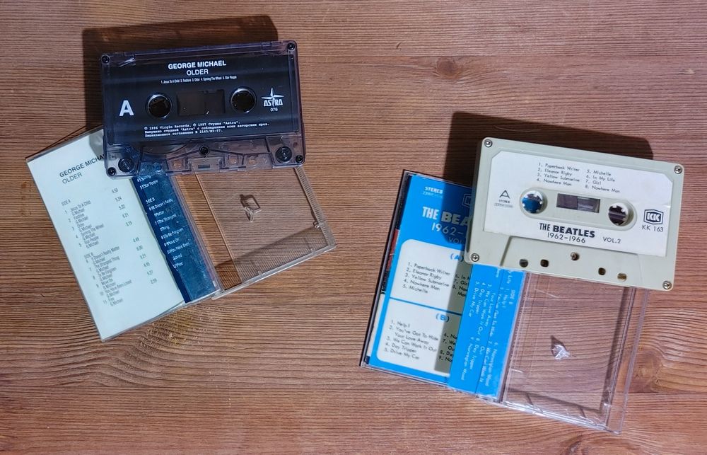 Аудіокасети: Кино, Руслана, George Michael