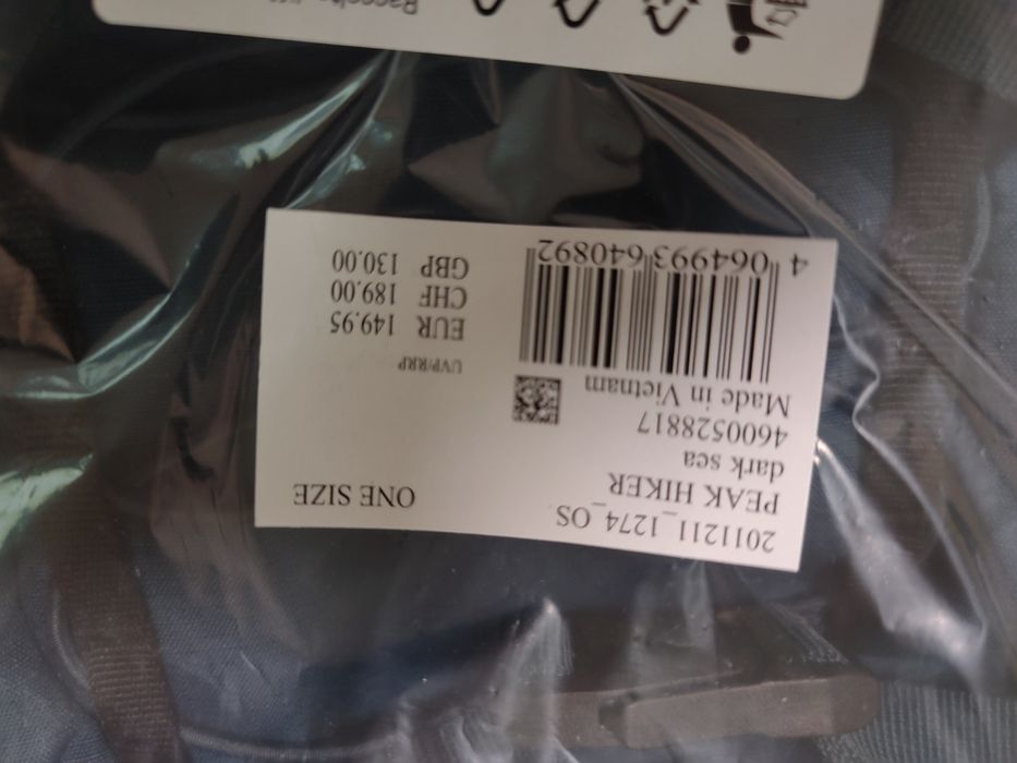 Plecak trekkingowy dziecięcy Jack Wolfskin Peak Hiker 28 l dark sea