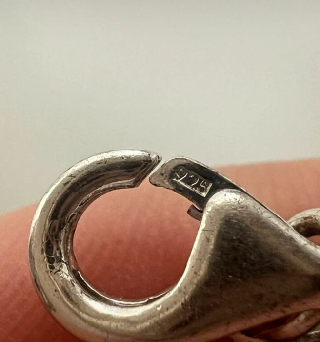 Srebrny charms torebka