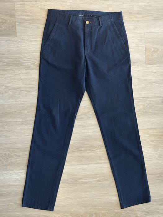 Штани чоловічі чіноси Massimo Dutti Casual Fit, розмір 40 EU / 31 US, темно-сині