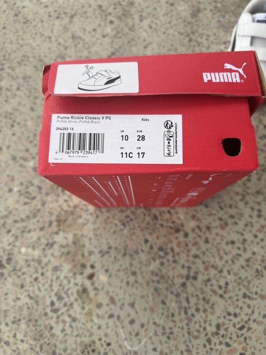 Дитячі кросівки Puma 28 р., оригінал, липучки