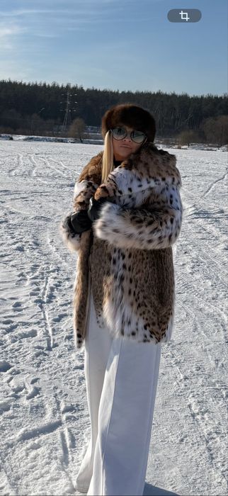 Рысь шуба новая из рыси размер 46-48