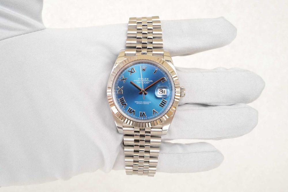 Rolex Datejust 41 mm Blue Roman Dial Jubilee (2023)
