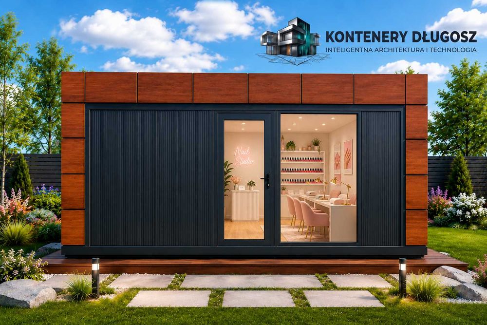 KONTENER 6x3 m PIR 100 mm | KONTENER usługowy | KONTENER handlowy | Gabinet kosmetyczny | Kontener biurowy | Domek modułowy