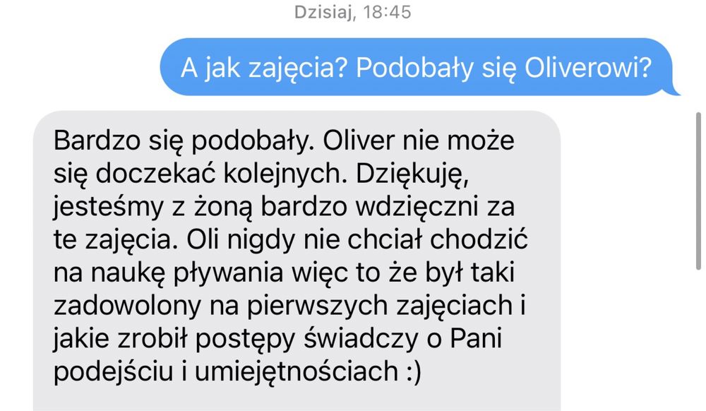 Nauka pływania, terapia w wodzie, duże doswiadczenie