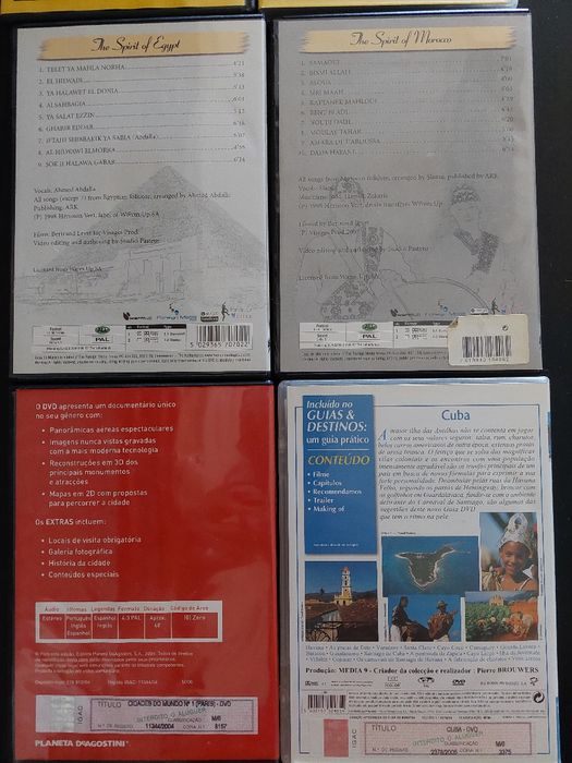 DVDs diversos, national geografic, viagens