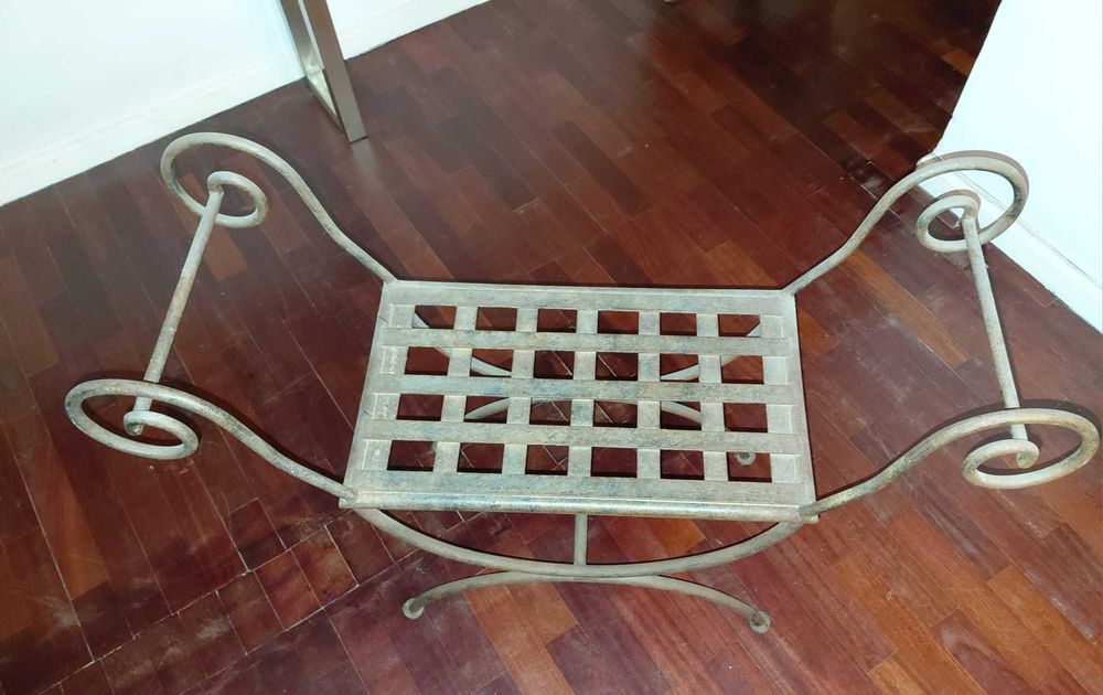 Banqueta ferro forjado