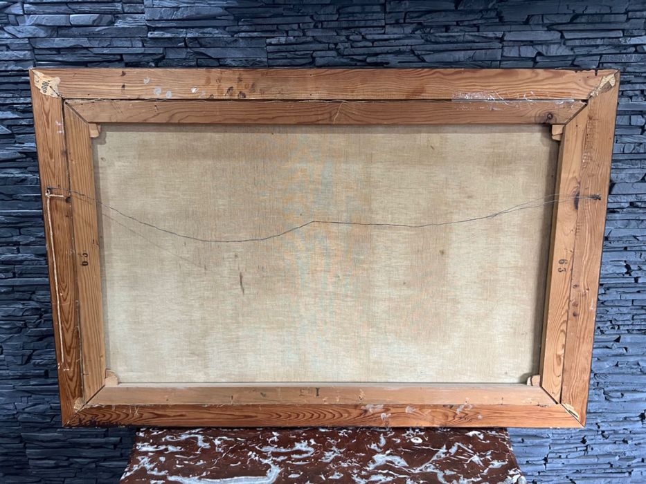 Obraz olejny malowany na płótnie bardzo  duży