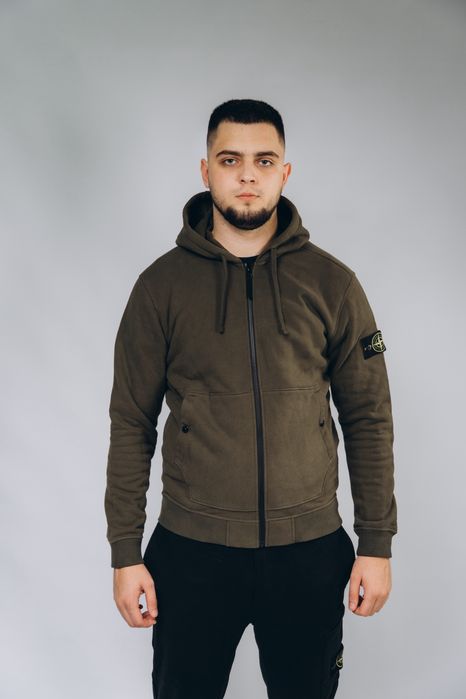 Зіп худі Кофта Stone Island Zip hooded sweatshirt