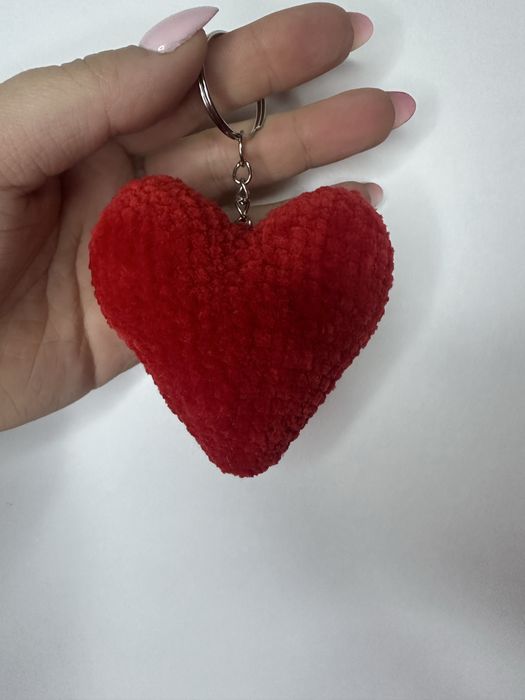Brelok czerwone serce
