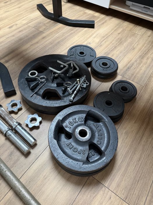 obciążniki na siłownię + gryfy