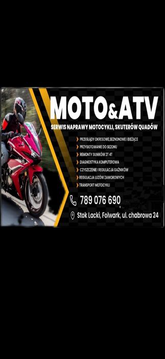 Serwis Naprawa quady utv crossy skutery