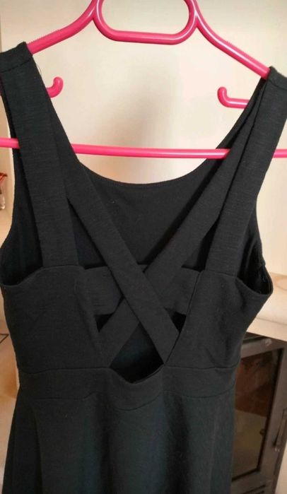 Vestido curto  de alças