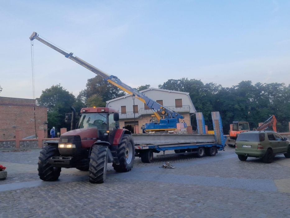 Usługi koparką kołową, minikoparką, transport drewna
