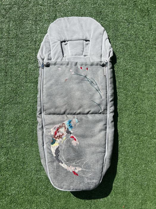 Конверт Cybex в прогулку сірий з рибкою