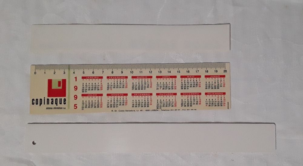 Réguas plásticas antigas para coleccionadores/colecção