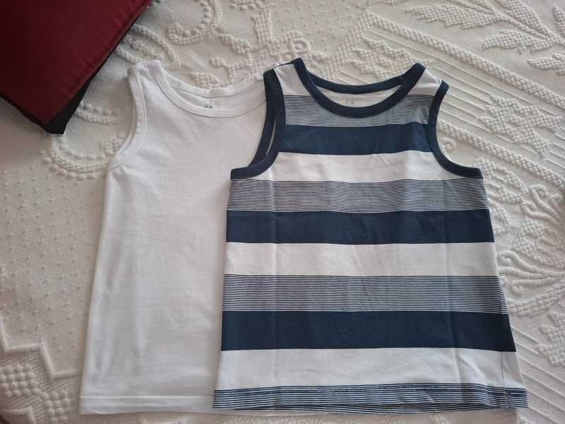 2 camisolas manga cava 4-6 anos H&M