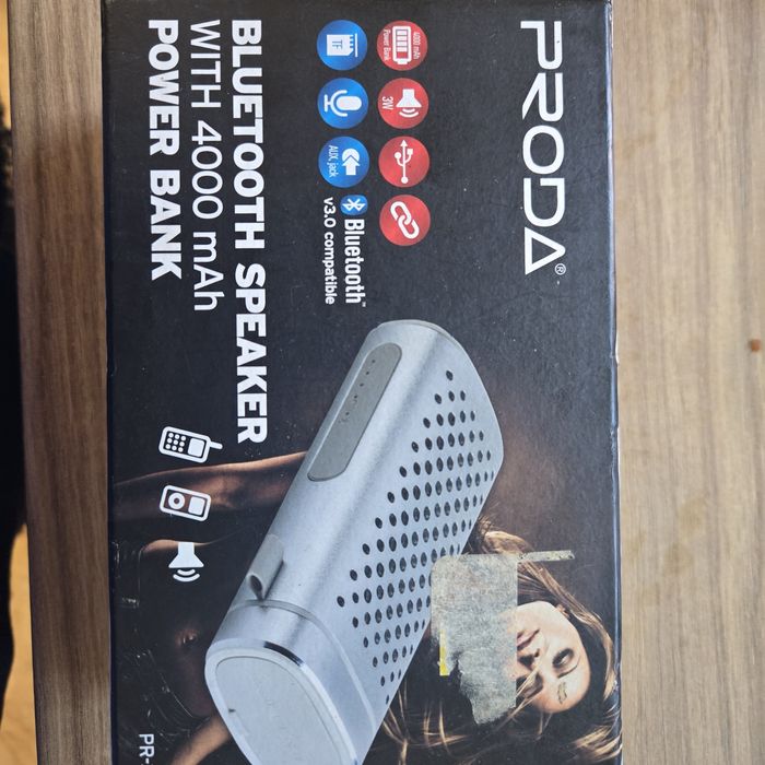 Glośnik przenośny Proda. Wielofunkcyjny.