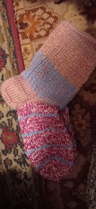 Носки вязаные ручной роботы. очень теплые