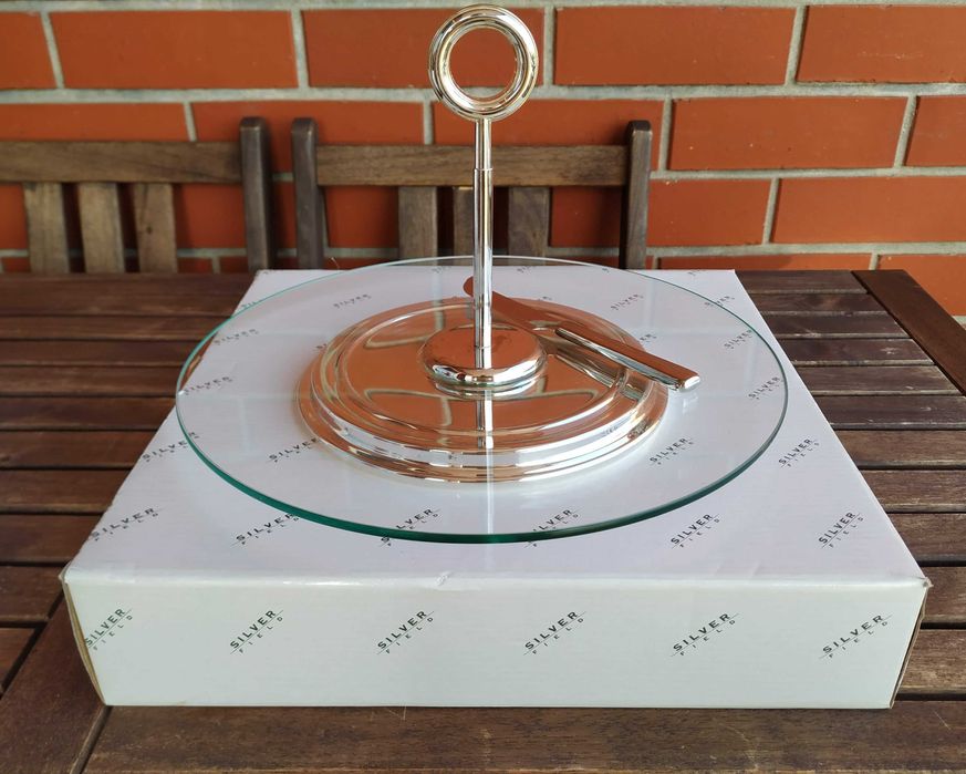 Prato de Queijo com Faca da Silver Field