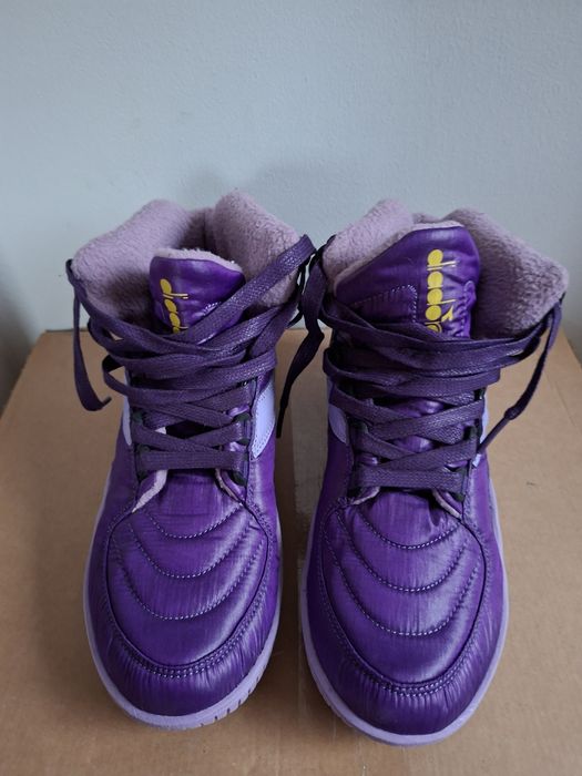 Diadora śniegowce fioletowe oryginalne unikat