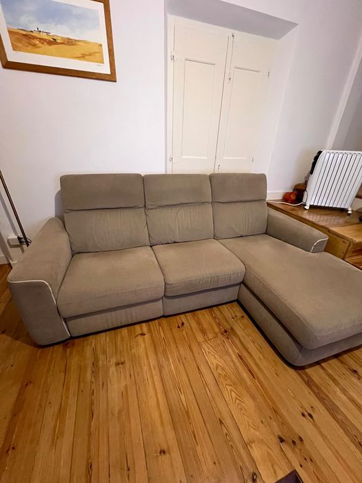 Sofá Divani & Divani Elétrico c/ Chaise Longue - Transporte Incluído