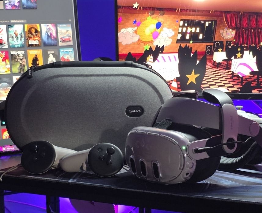 Meta Quest 3  + BoboVR com bateria + kit proteção