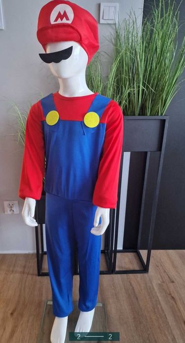 Strój przebranie kostium dla chłopca Mario bros 110-120