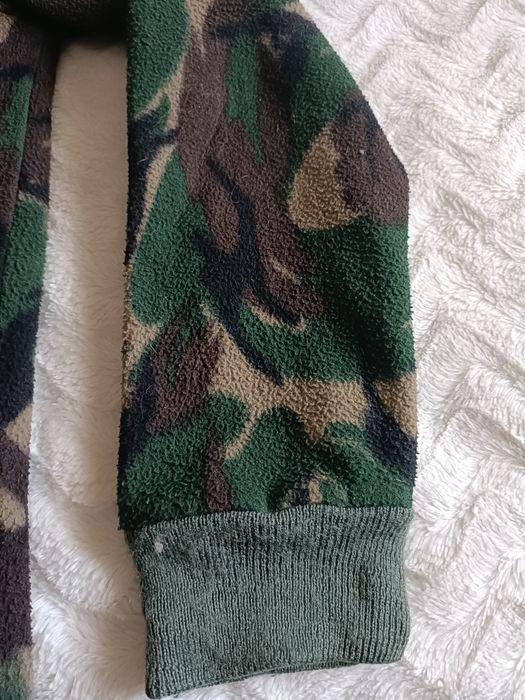 Casaco camuflado malha polar