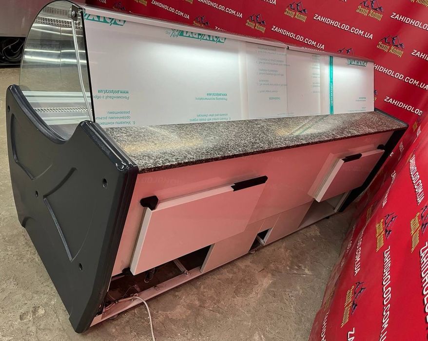 Холодильна вітрина.Горизонтальна вітрина.Gold.Холодильник продукції