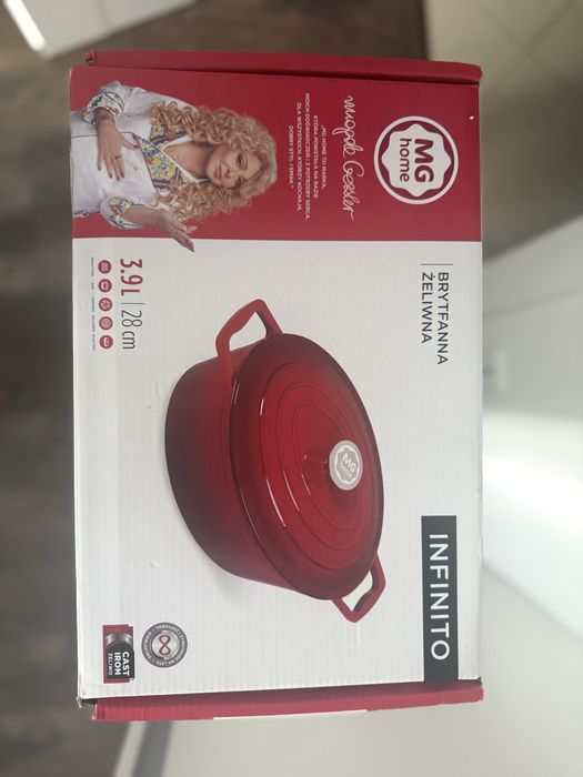 MG home NOWA brytfanna żeliwna Infinito 3,9l 28cm