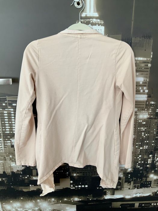 Blezer kardigan bluza włoska IMPERIAL PUDROWY RÓŻ S 36