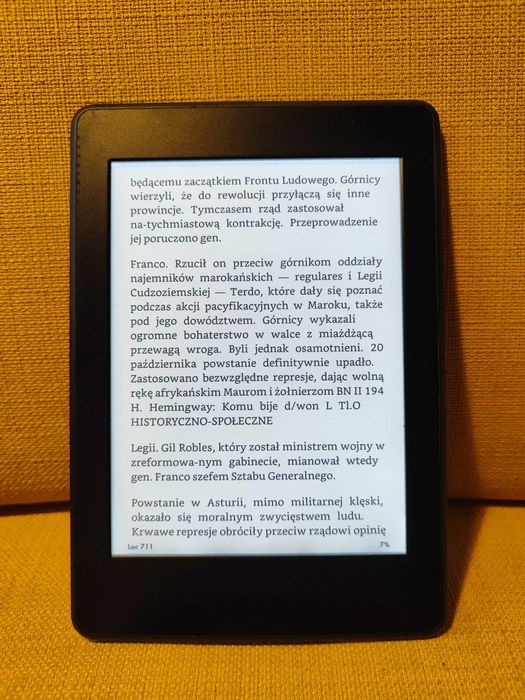 Kindle paperwhite 7th generation bez reklam + nowa okładka / etui