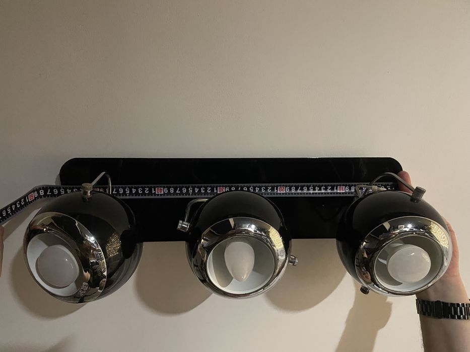 Lampa sufitowa czrne kule