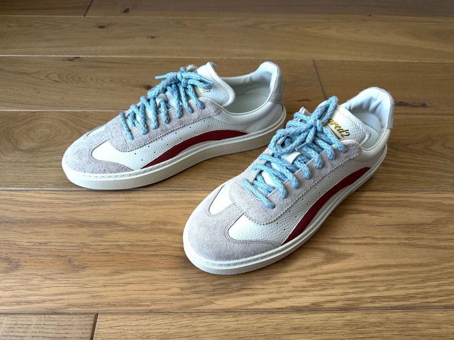 Dsquared2 Rider Męskie Sneakersy Biało-Beżowe 43