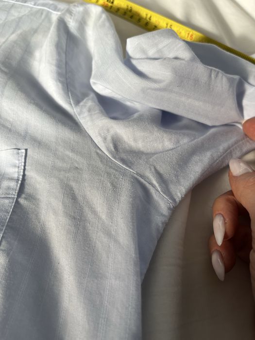 Koszula męska niebieska elegancka na długi rękaw Pierre Cardin 40