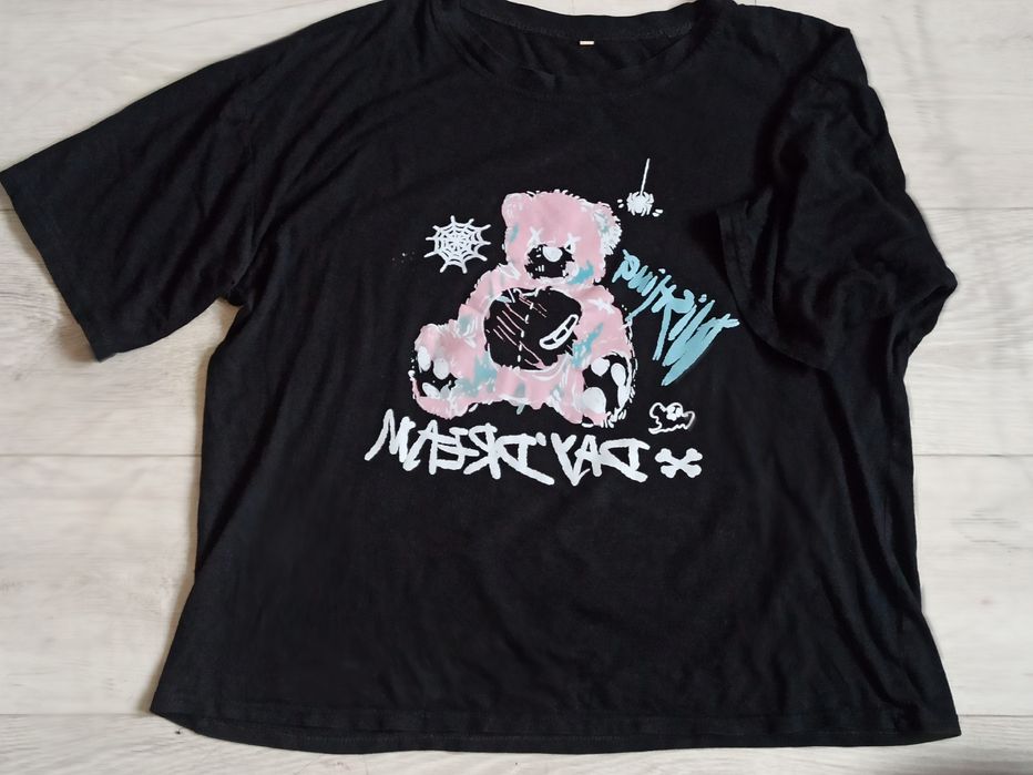 2 oversize koszulki w stylu anime