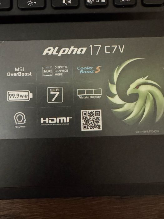 Ноутбук Alpha17 (C7VG-035XPL)