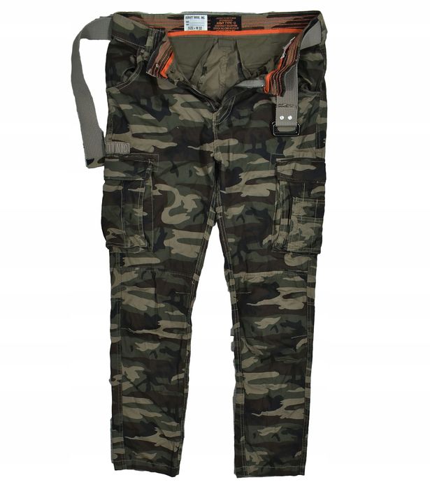Schott Army Type U Spodnie Męskie Bojówki Moro 32