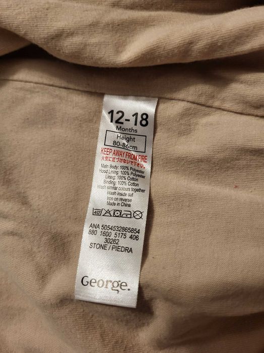 Kombinezon r. 80-86 polarowy ze stópkami renifer mięciutki jak nowy