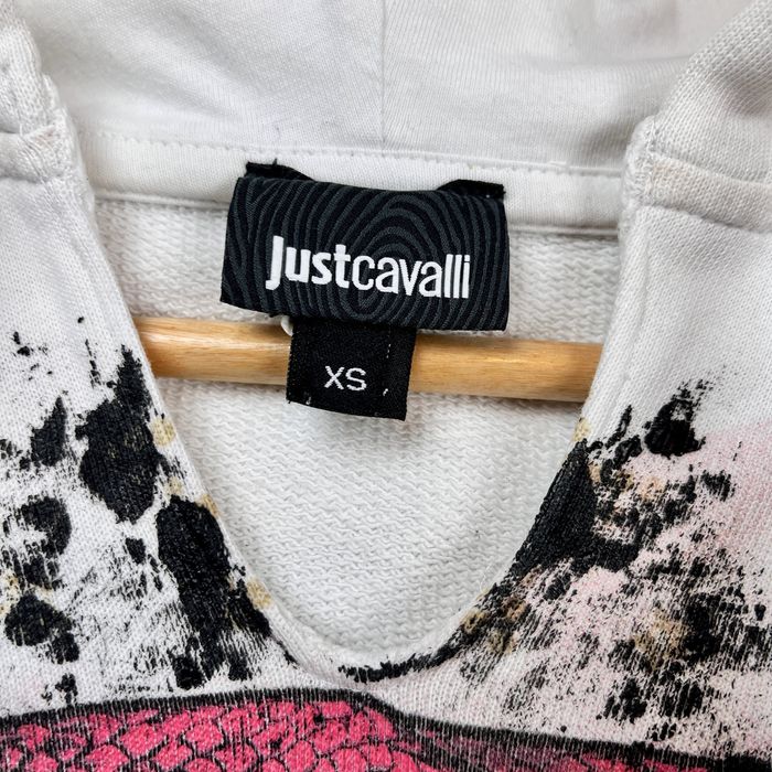 Vintage Y2k Bluza Just Cavalli Z Kapturem Damska Avant Garde Ed Hardy